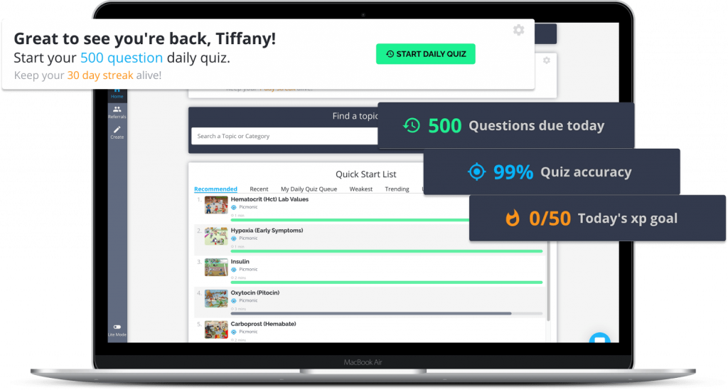 personalized dashboard spaced repetition